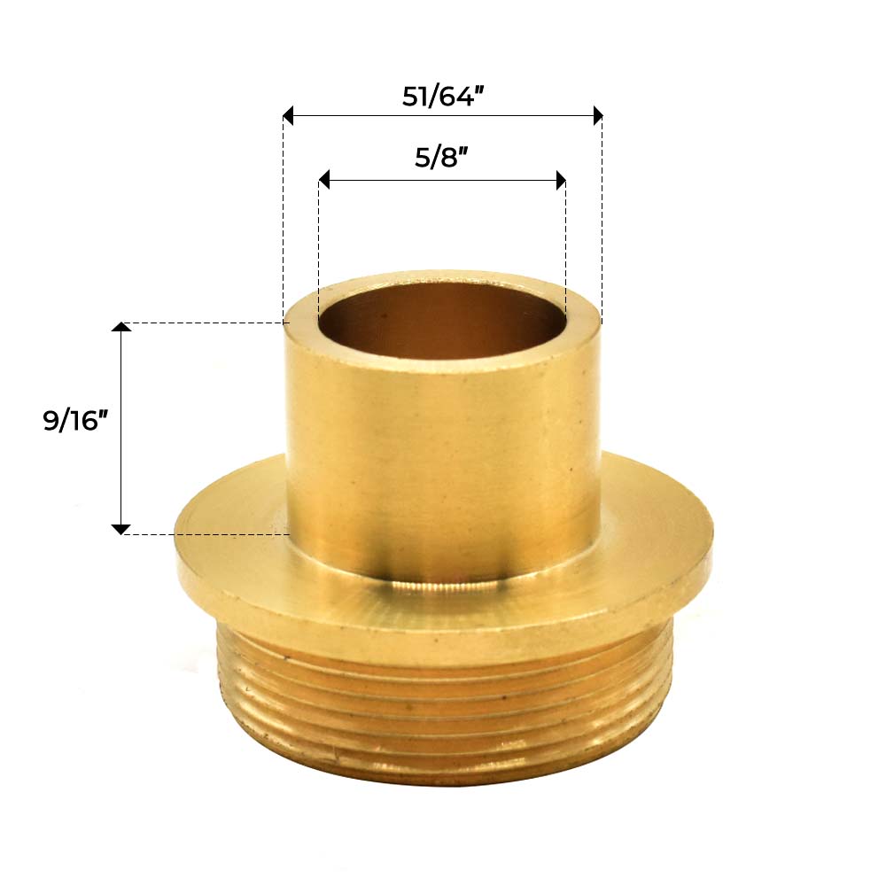 19664 51/64 Inch Brass Router Template Guide Replaces Porter Cable 42042