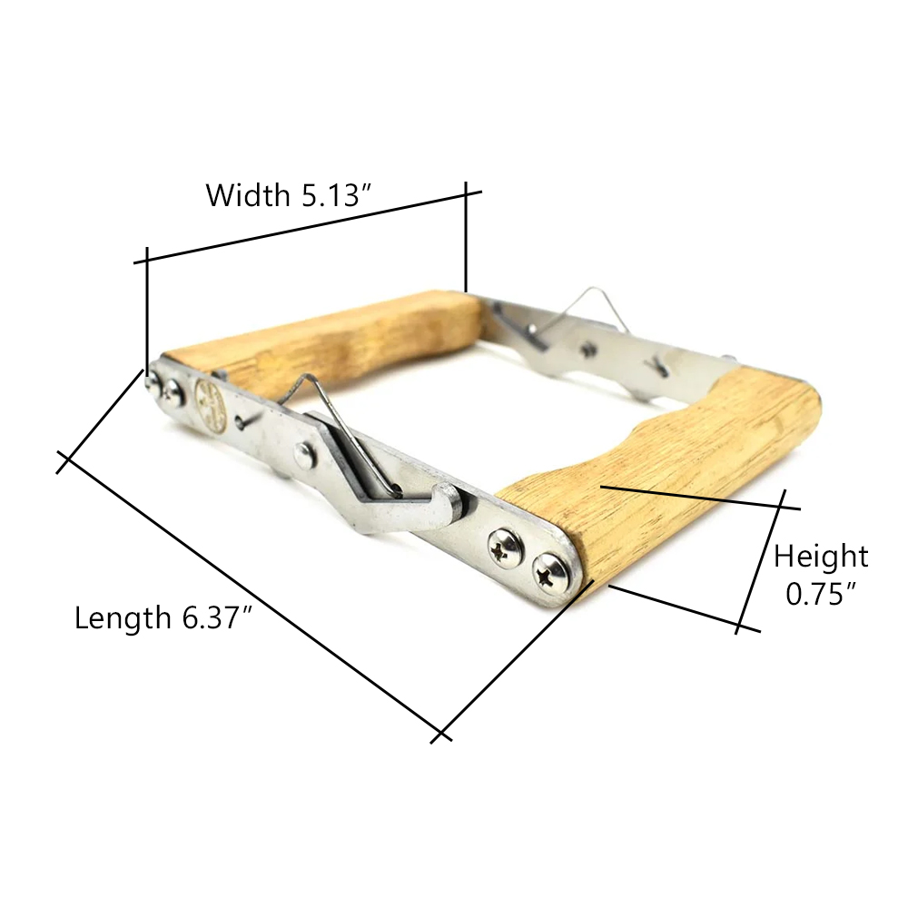 Polished Stainless Steel and Hardwood Handle Bee Hive Frame Tool - GLFGRIP - Picture 7 of 7