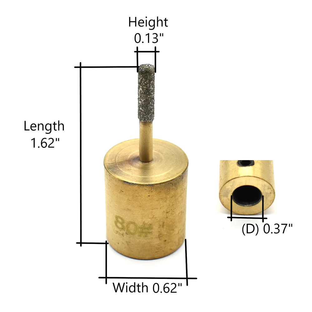 Specialty Diamond Glass Grinding BIt 1/8" x 80 Grit - GB1A - Bild 6 von 6