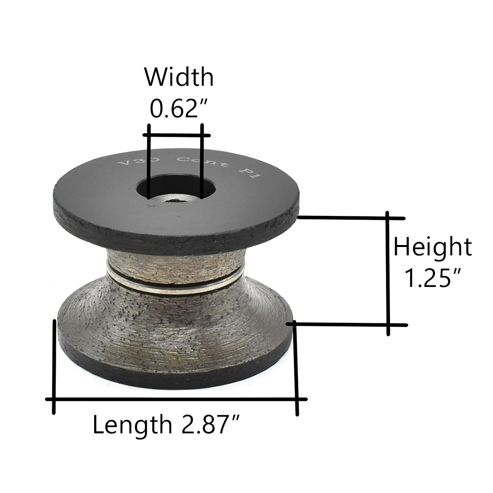 Router de piedra seca de 1 1/4" broca de nariz de toro V30BIT para dar forma a herramientas de molienda de granito - Imagen 5 de 5