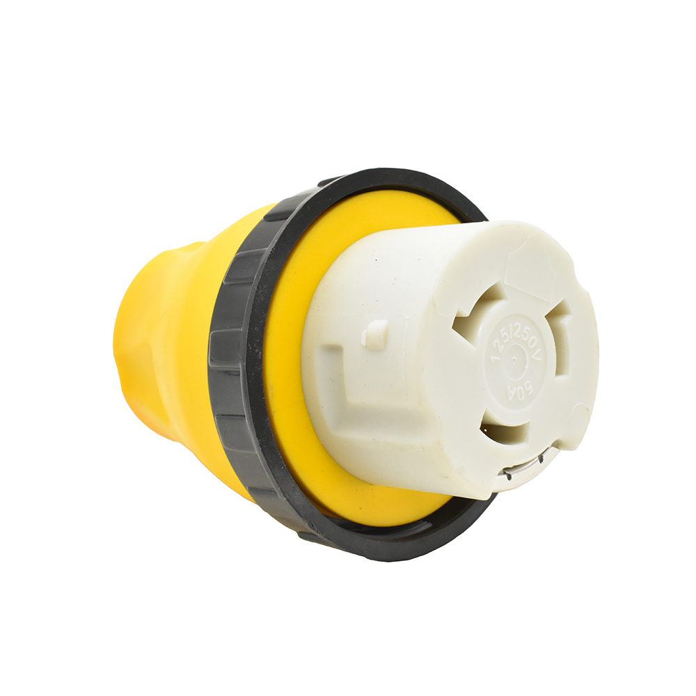 Adaptateur cordon d'alimentation camping car 15 ampères mâle vers 50 ampères Twist Lock femelle camping-car amovible - Photo 1 sur 6