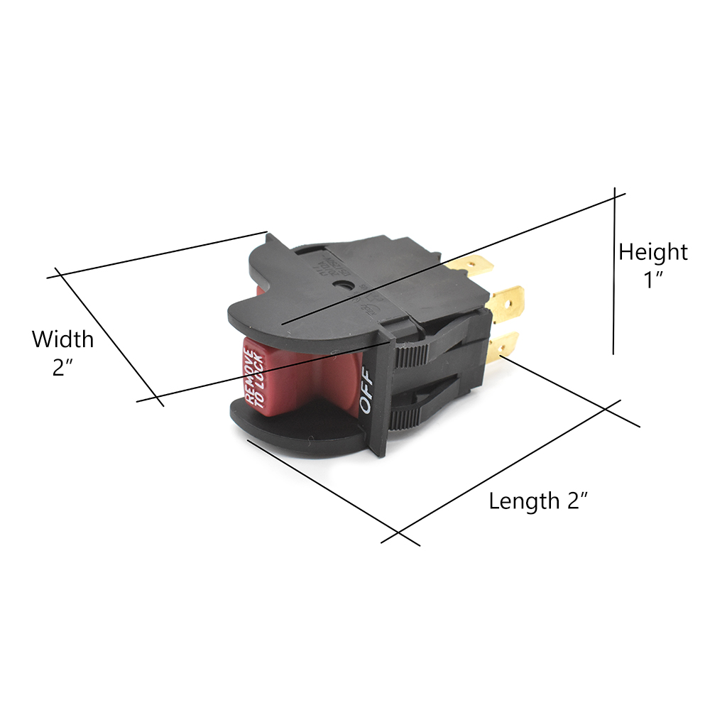 Ein-Aus-Kippschalter Rep Delta 489105-00 Porterkabel Ryobi/Ridgid 46023 - SW7A - Bild 6 von 6