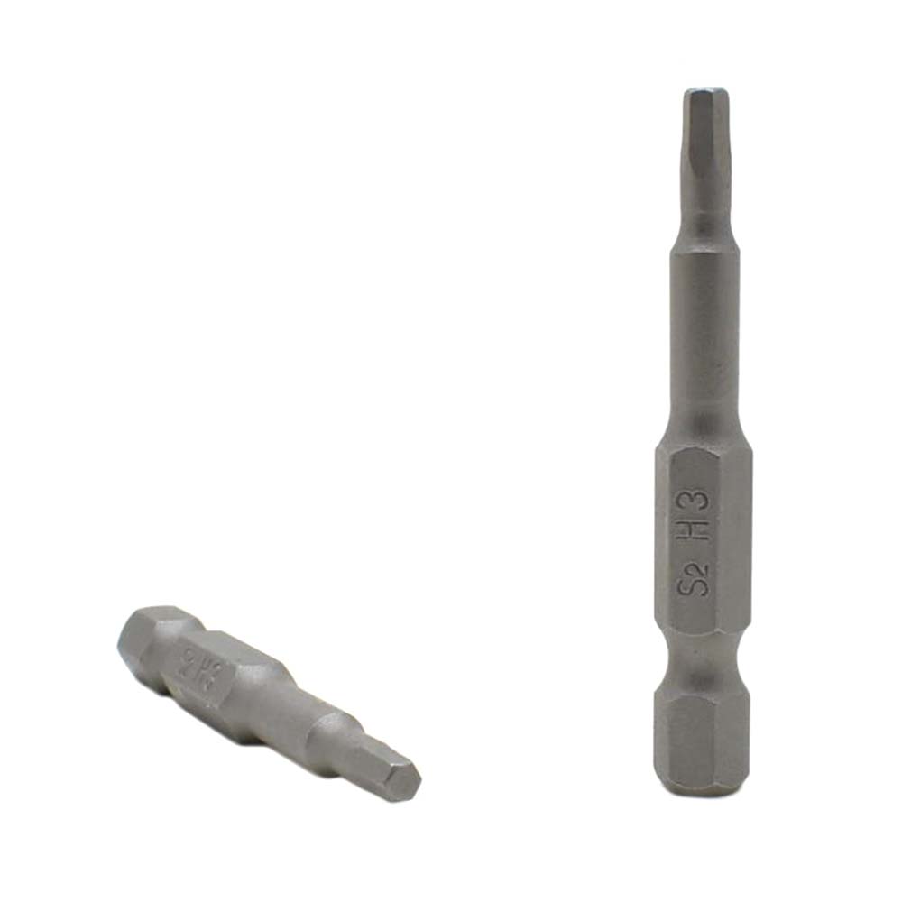 BH203-10PK Single End Hexagonal Screwdriver Bits – 2 Inch Long – 3mm Hex – 10
