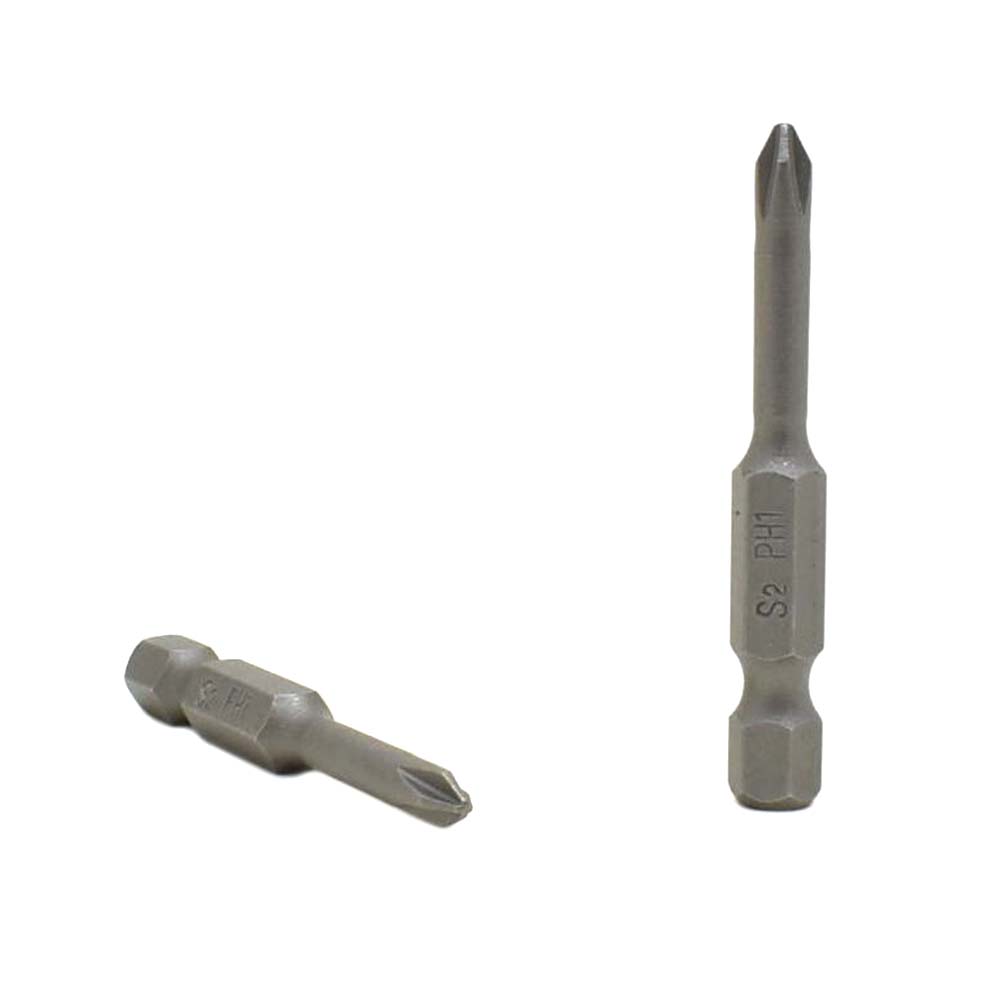 BP201-10PK 1# Phillips Head Power Screwdriver Bits - 2 Inch Long - 4mm Dia - 10 - Picture 1 of 6