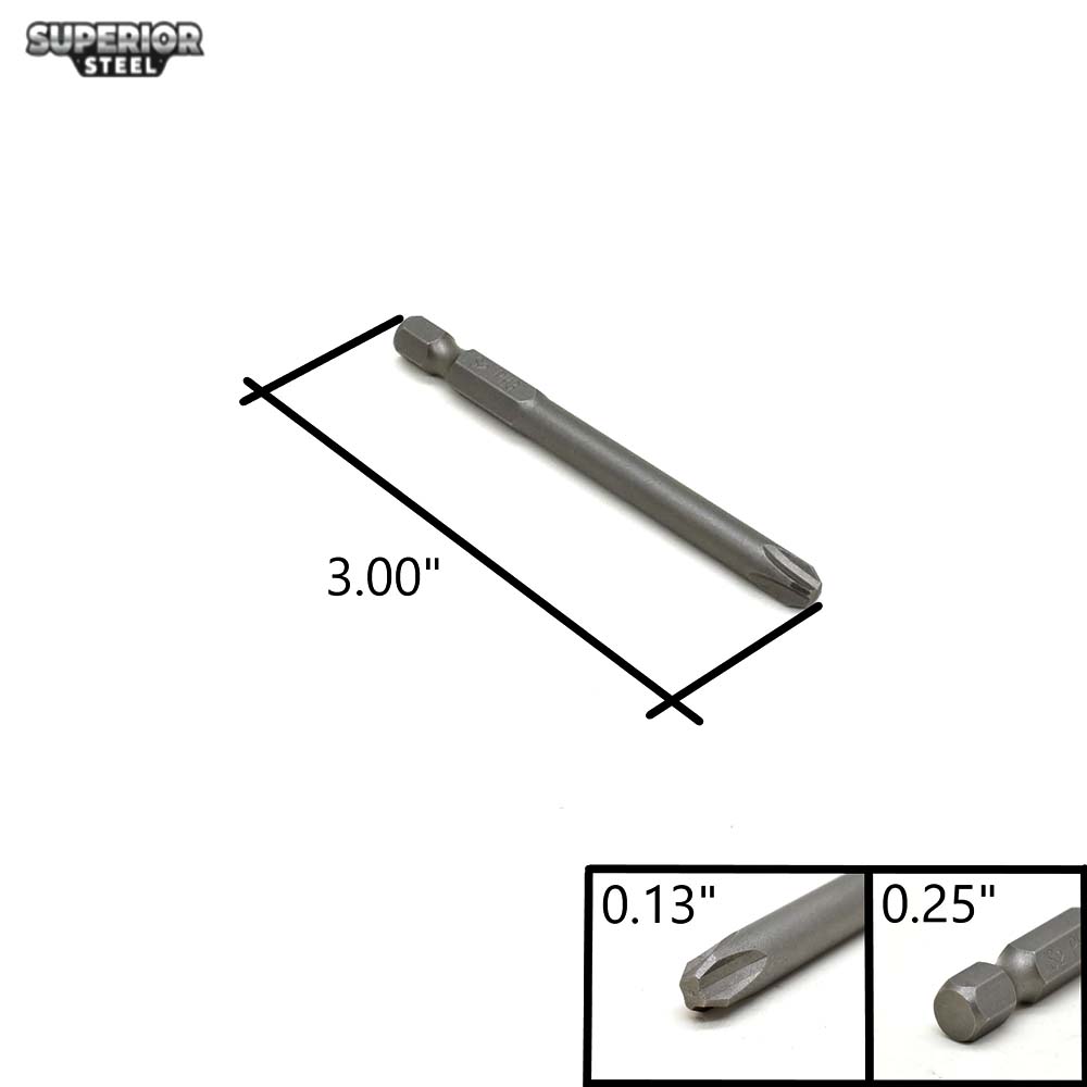 BP303D-10PK 3 # Kreuzschlitzkopf Power Schraubendreher Bits - 3 Zoll lang - 6 mm Durchmesser - Bild 7 von 7