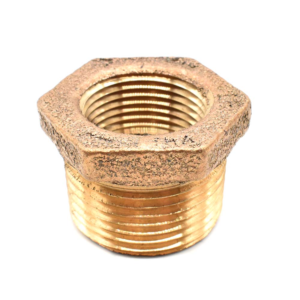 Thrifco 5318071 1-1/2 inch x 1-1/4 inch Brass Hex Bushing - Picture 1 of 6